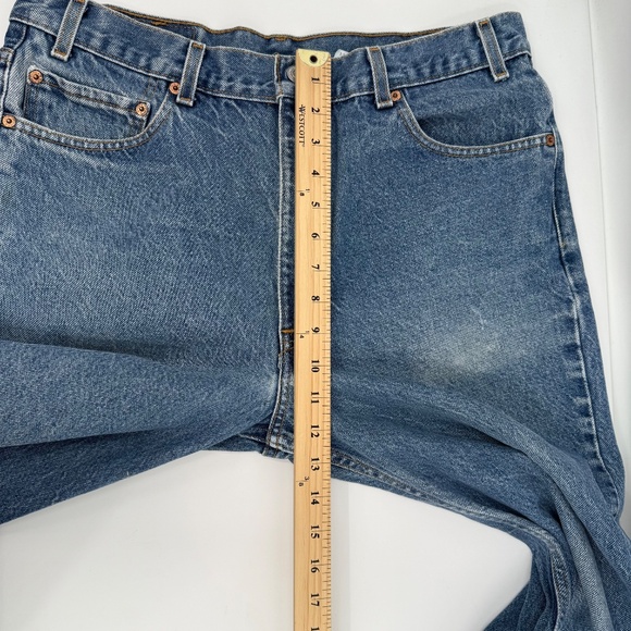Levis 517 Jeans Men 36x31 Blue Bootcut Denim Medium Wash Mid Rise Cowboy Ranch - Picture 14 of 16